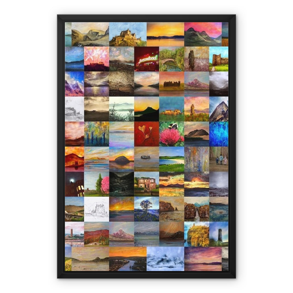 Framed Canvas Prints.