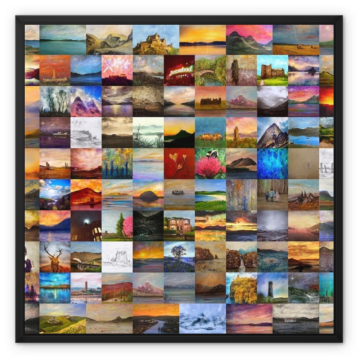 Framed Canvas Prints.