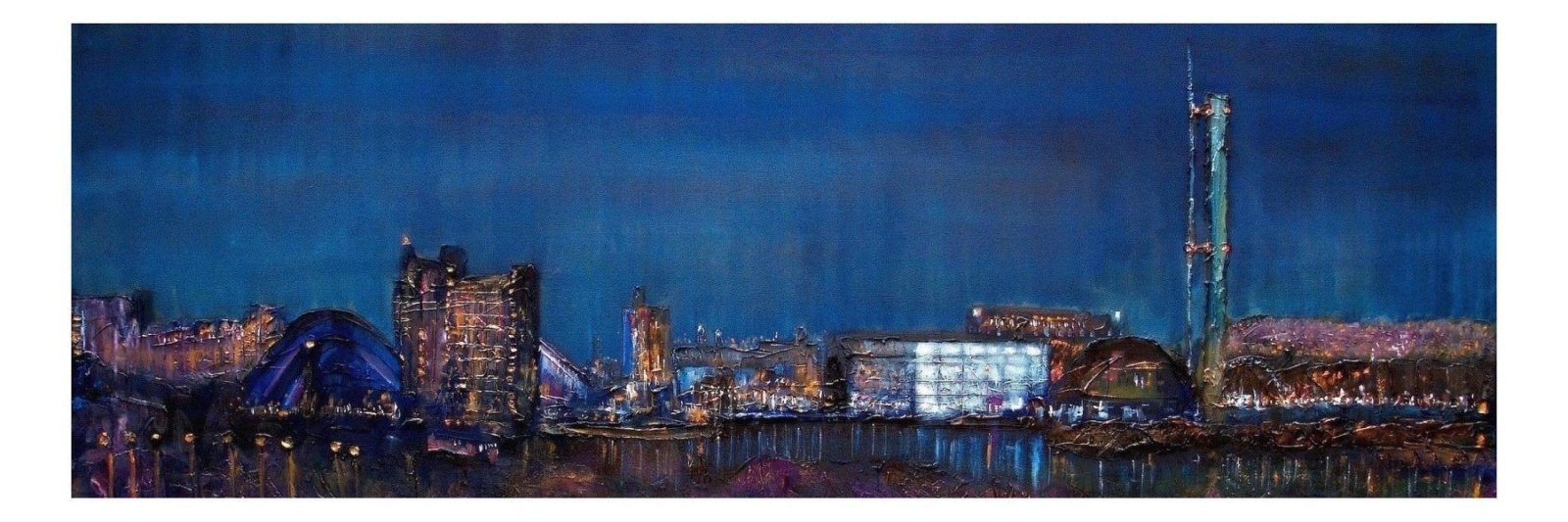 Glasgow Harbour | Panoramic Painting & Art Prints.