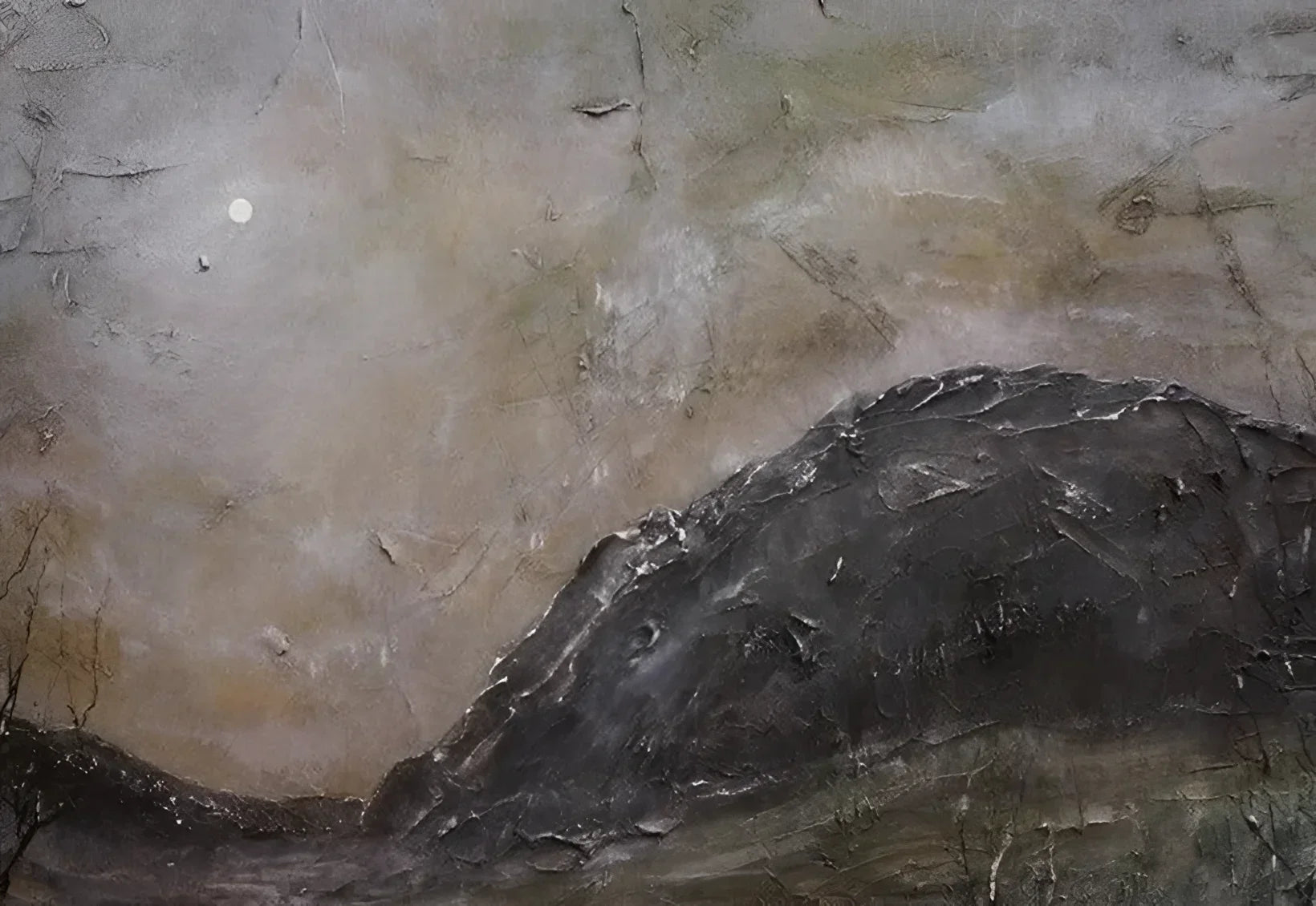 Glen Nevis Moonlight Original Painting - Scottish Artist Lochs & Mountains Art Gallery Scotland