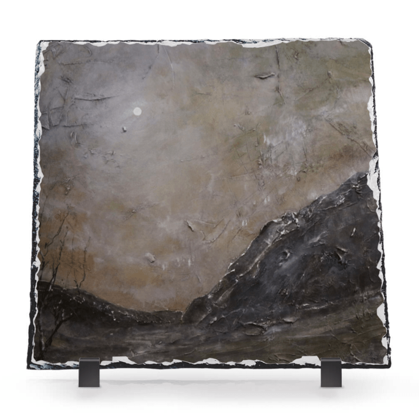 Glen Nevis Moonlight Scottish Slate Art | Scottish Art Gifts