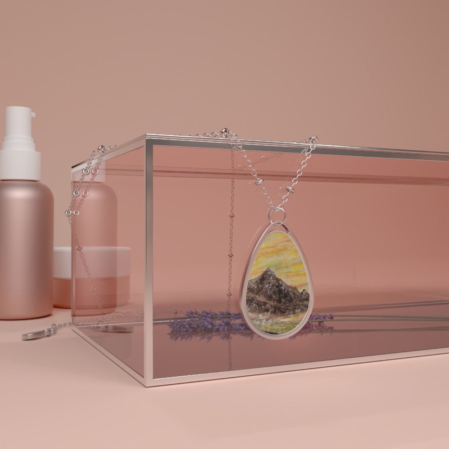 Glen Rosa Mist Arran Art Necklace | Scottish Art Gifts