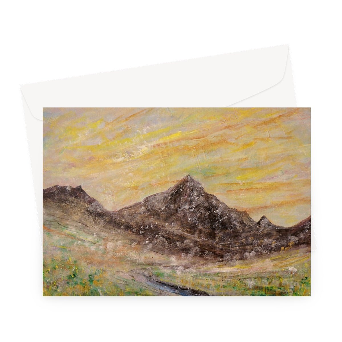 Glen Rosa Mist Arran Greeting Card.