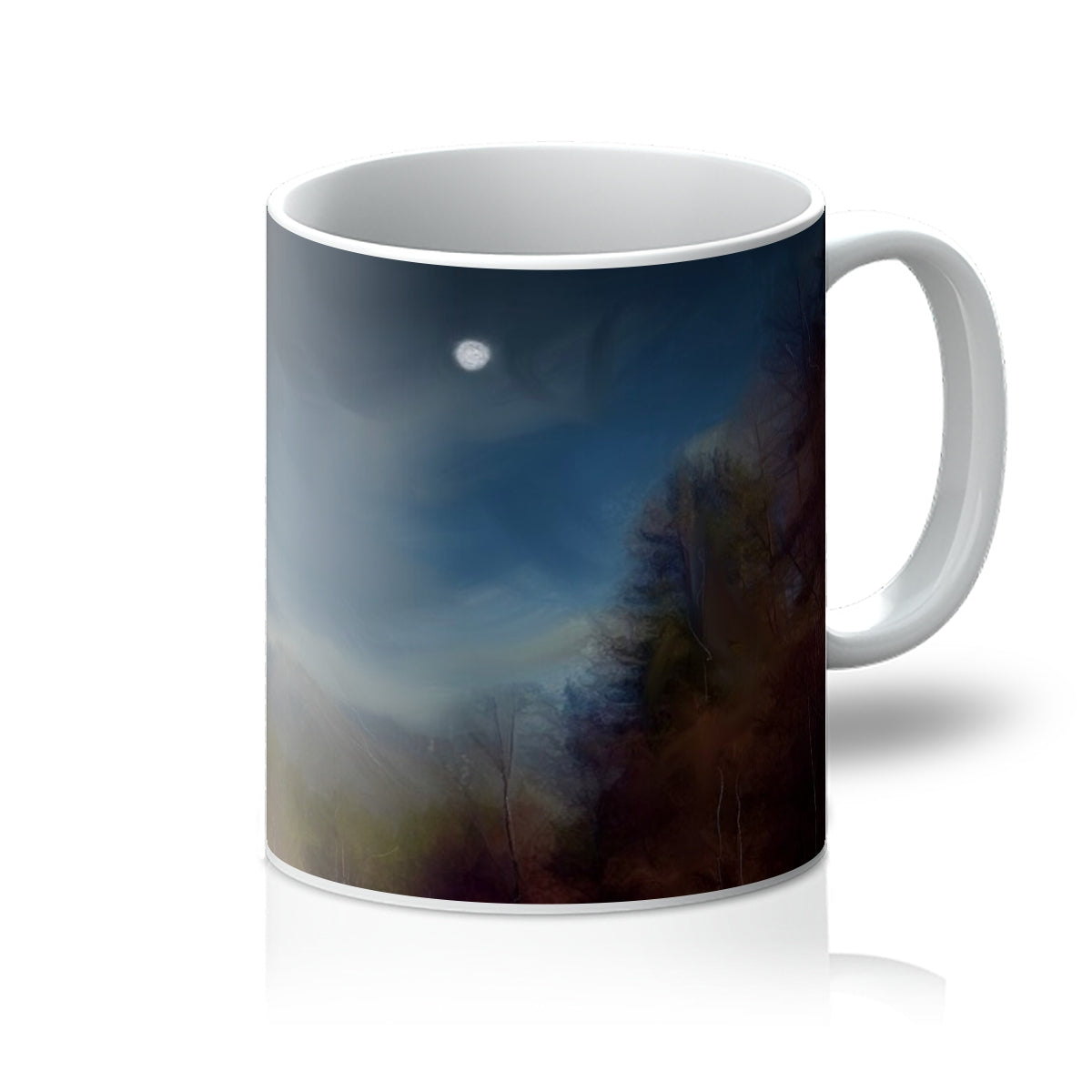 Glencoe Lochan Moonlight Art Gifts Ceramic Mug