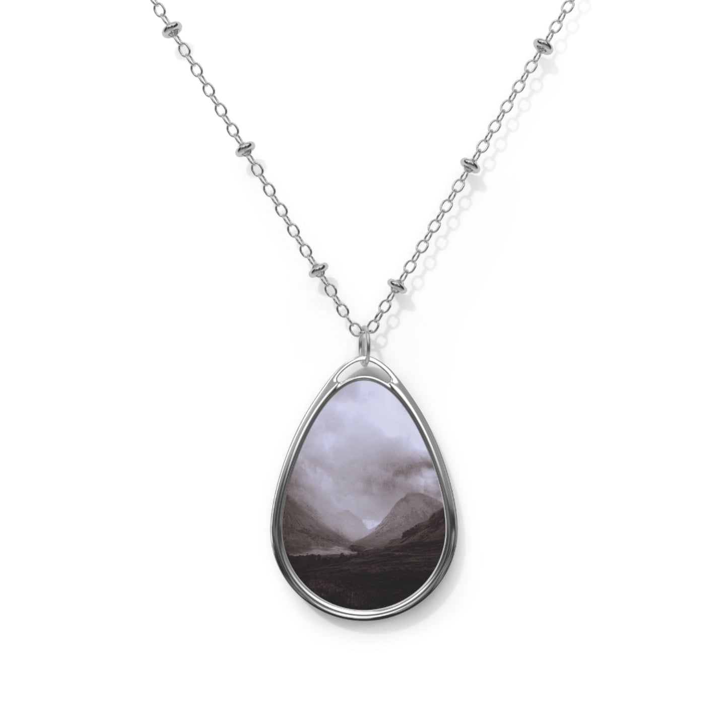 Glencoe Mist Art Necklace | Scottish Art Gifts
