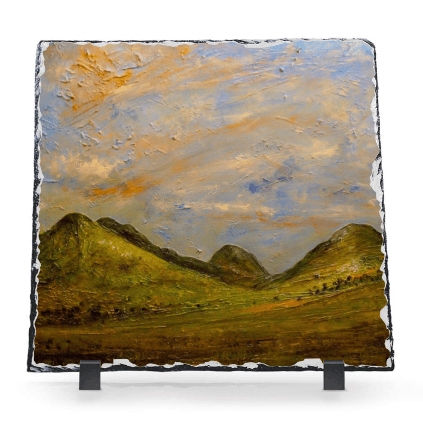 Glencoe Summer Scottish Slate Art | Scottish Art Gifts