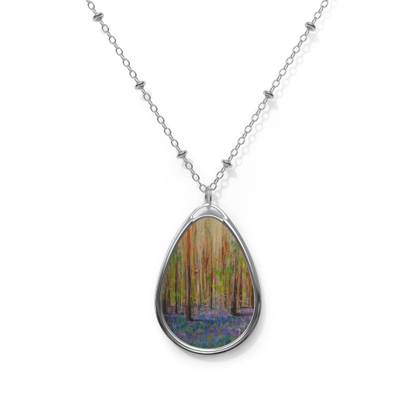 Highland Bluebells Art Necklace | Scottish Art Gifts