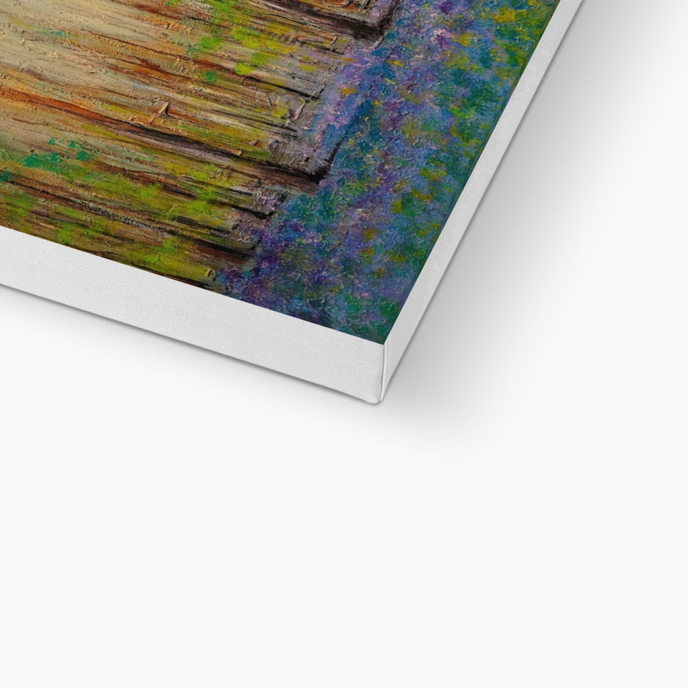 Highland Bluebells Eco Art Canvas Print | Scottish Art Gifts