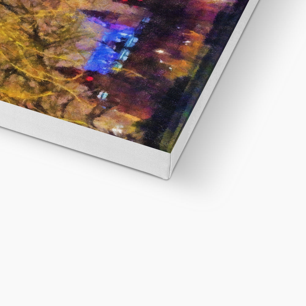 Kelvingrove Nights Eco Art Canvas Print | Scottish Art Gifts