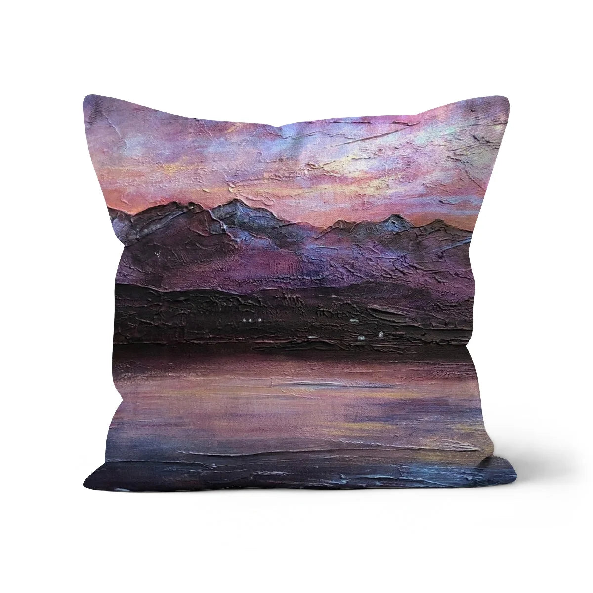 Last Skye Light Cushion - Art Gallery Scotland Worldwide Shipping Scottish Landscape Paintings and Prints