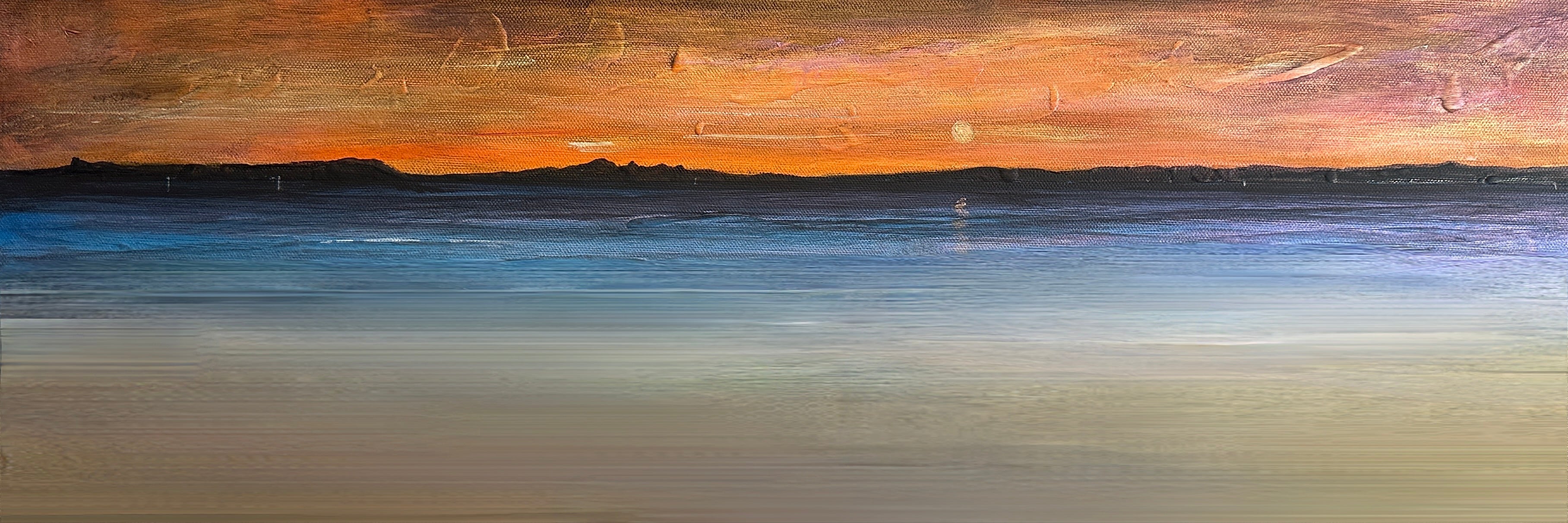 Looking From Mallaig | Panoramic Painting & Art Prints