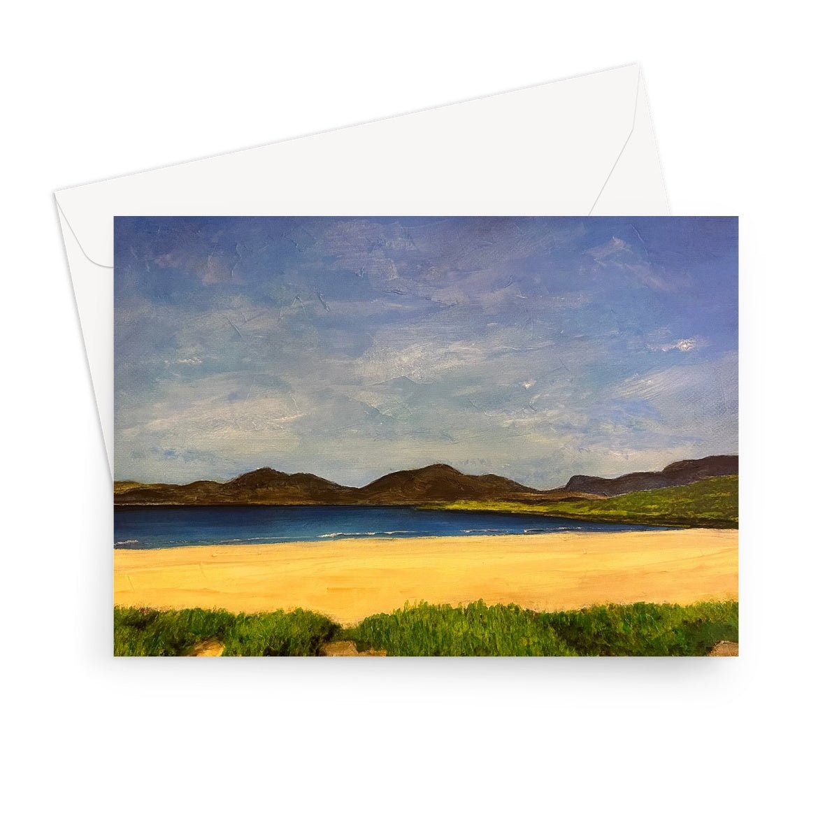 Luskentyre Beach Harris Greeting Card.