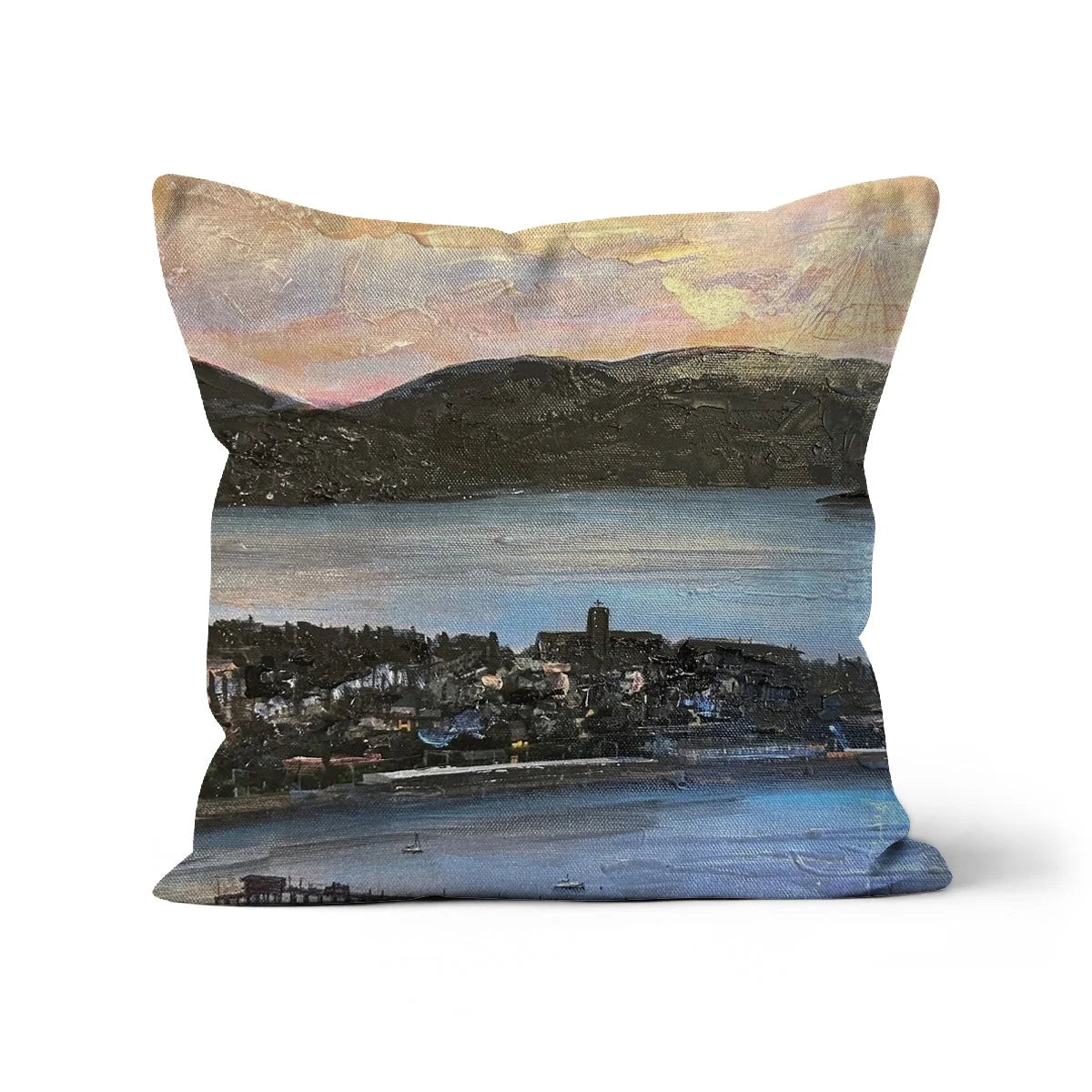 From Lyle Hill Cushion - River Clyde Art Gallery Scotland Worldwide Shipping Scottish Prints