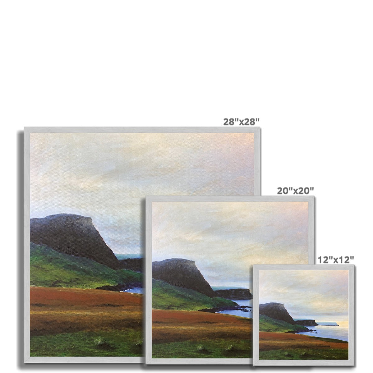 Neist Point Cliffs Antique Framed Print