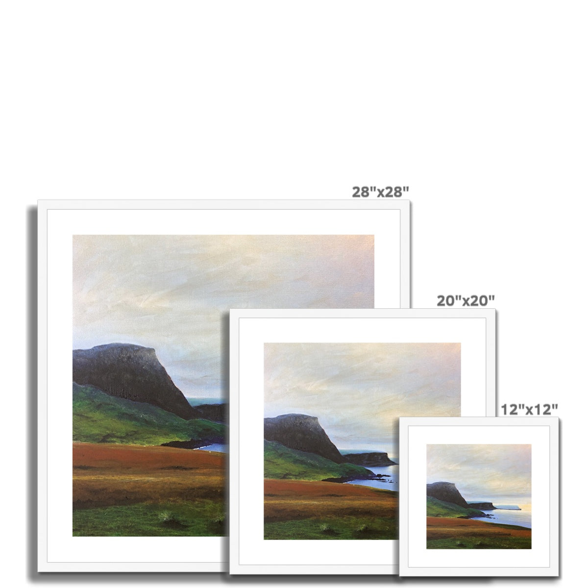Neist Point Cliffs Framed & Mounted Print.