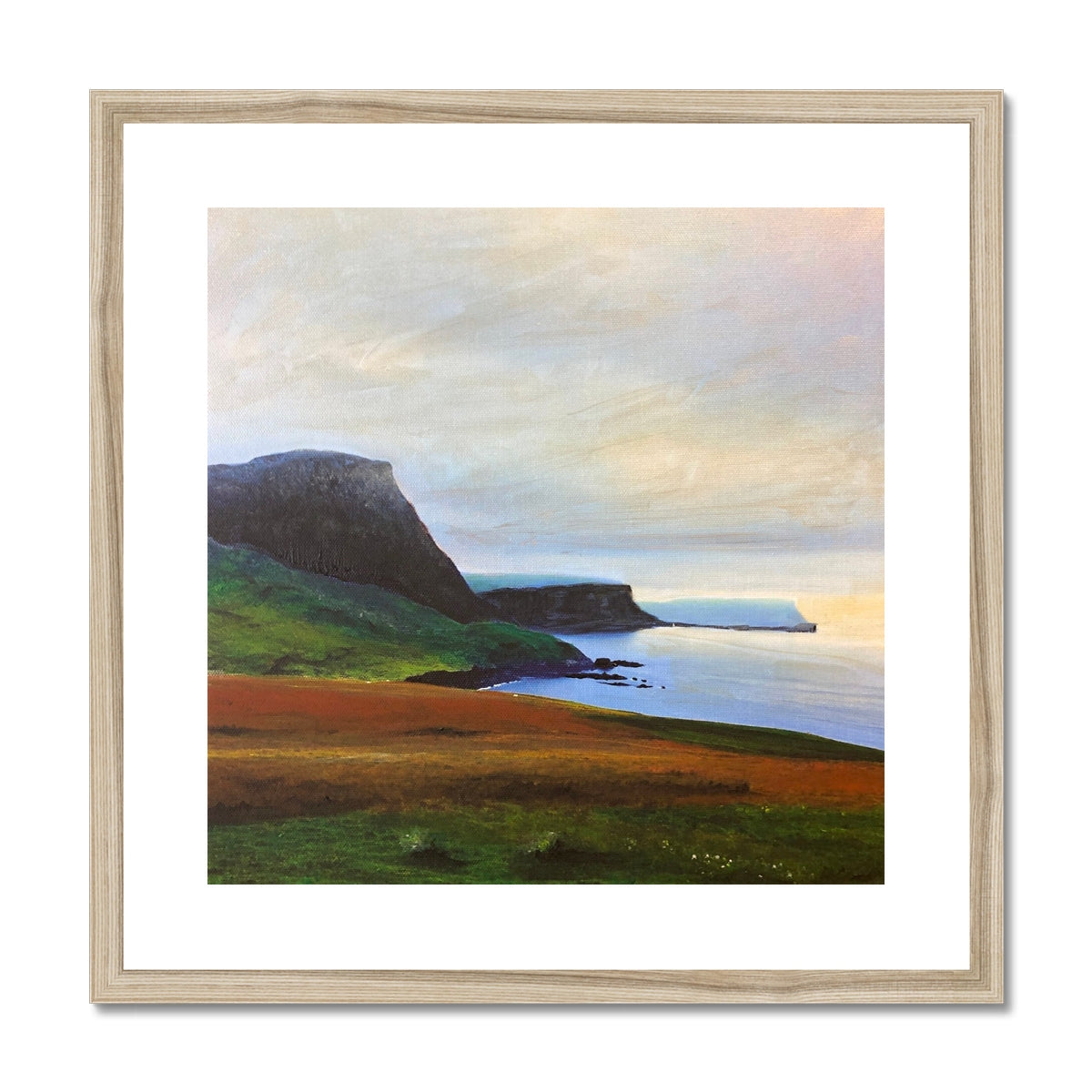 Neist Point Cliffs Framed & Mounted Print.