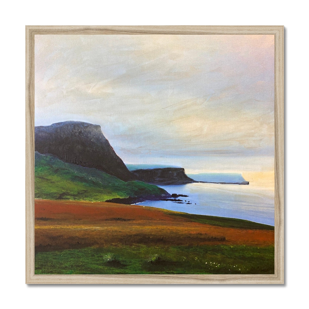 Neist Point Cliffs Framed Print.