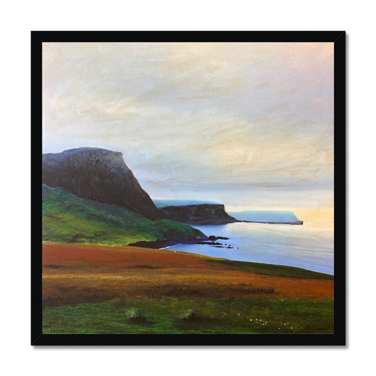 Neist Point Cliffs Framed Print.