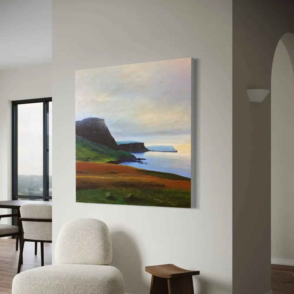 Neist Point Cliffs Skye Statement Canvas Art