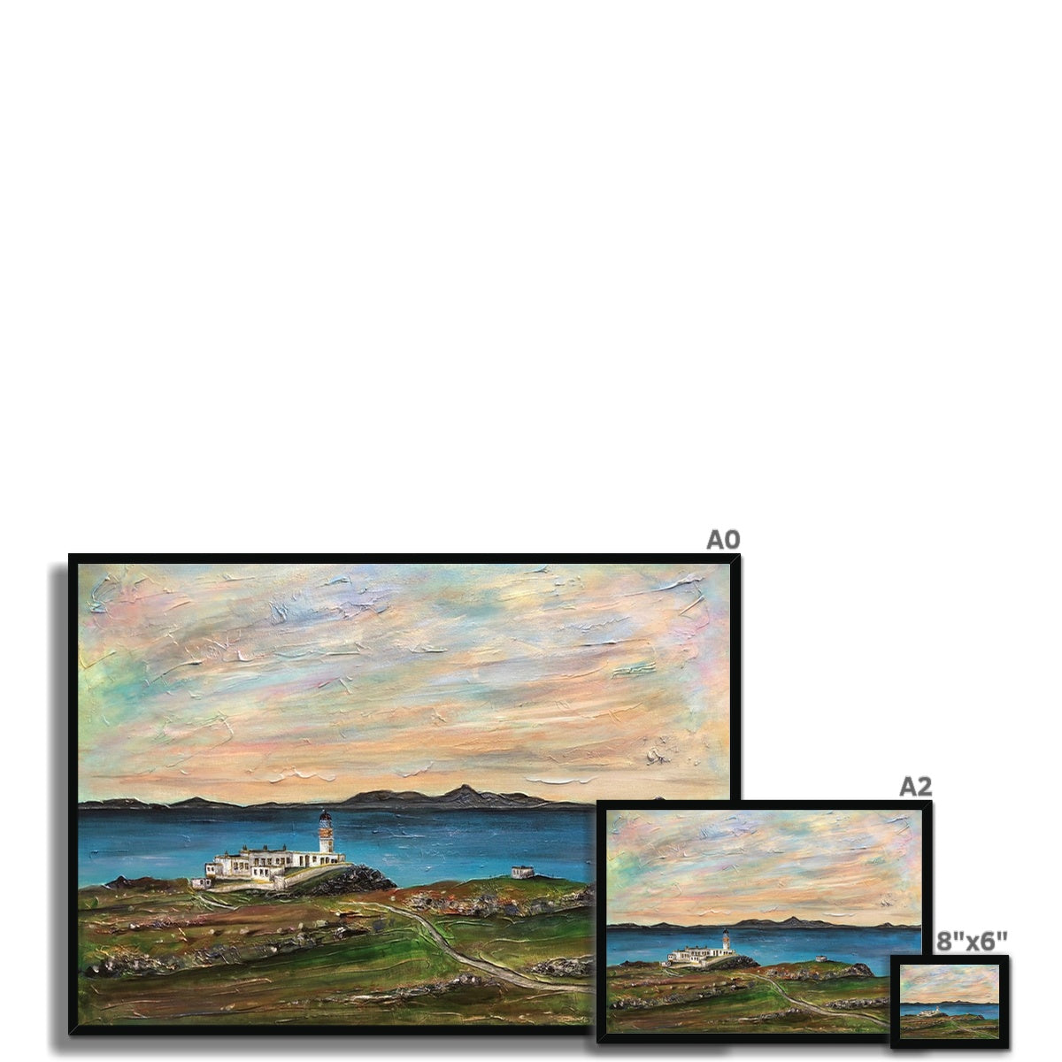 Neist Point Lighthouse Skye Framed Print.