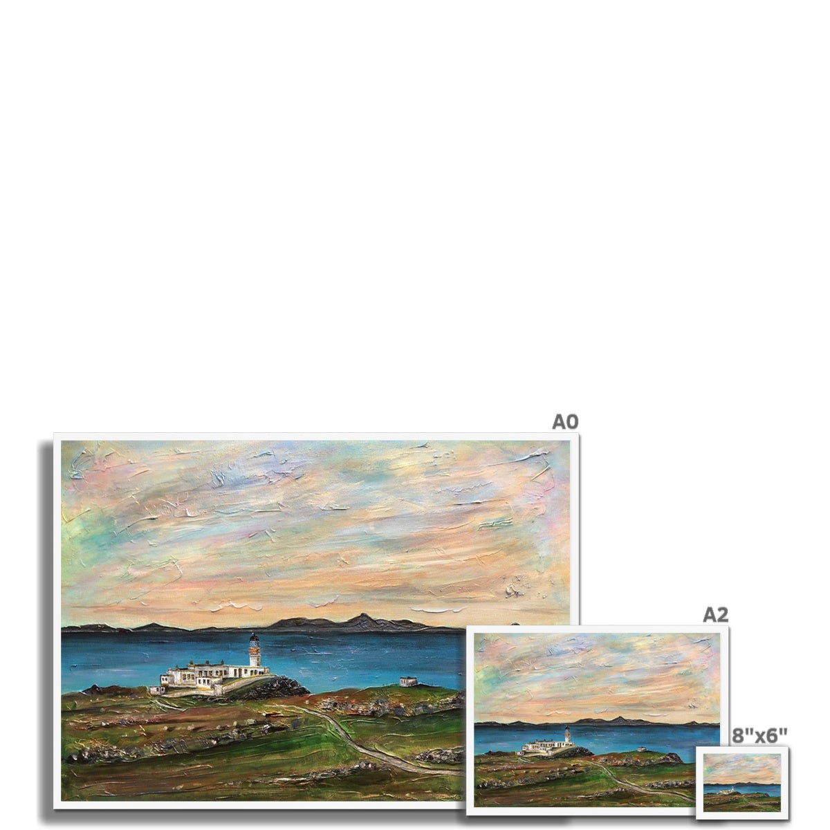 Neist Point Lighthouse Skye Framed Print.