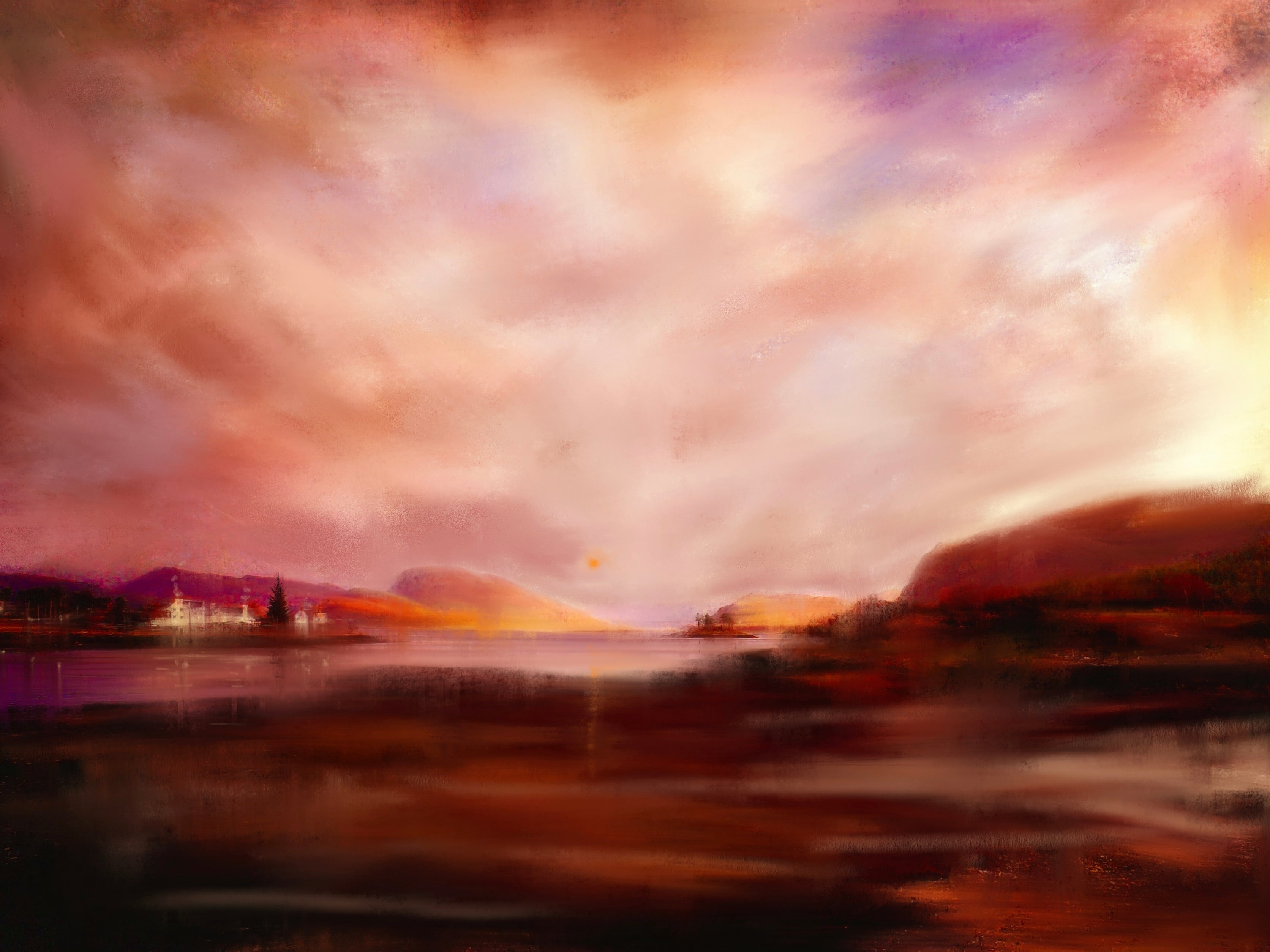 Plockton Sunset Art Prints