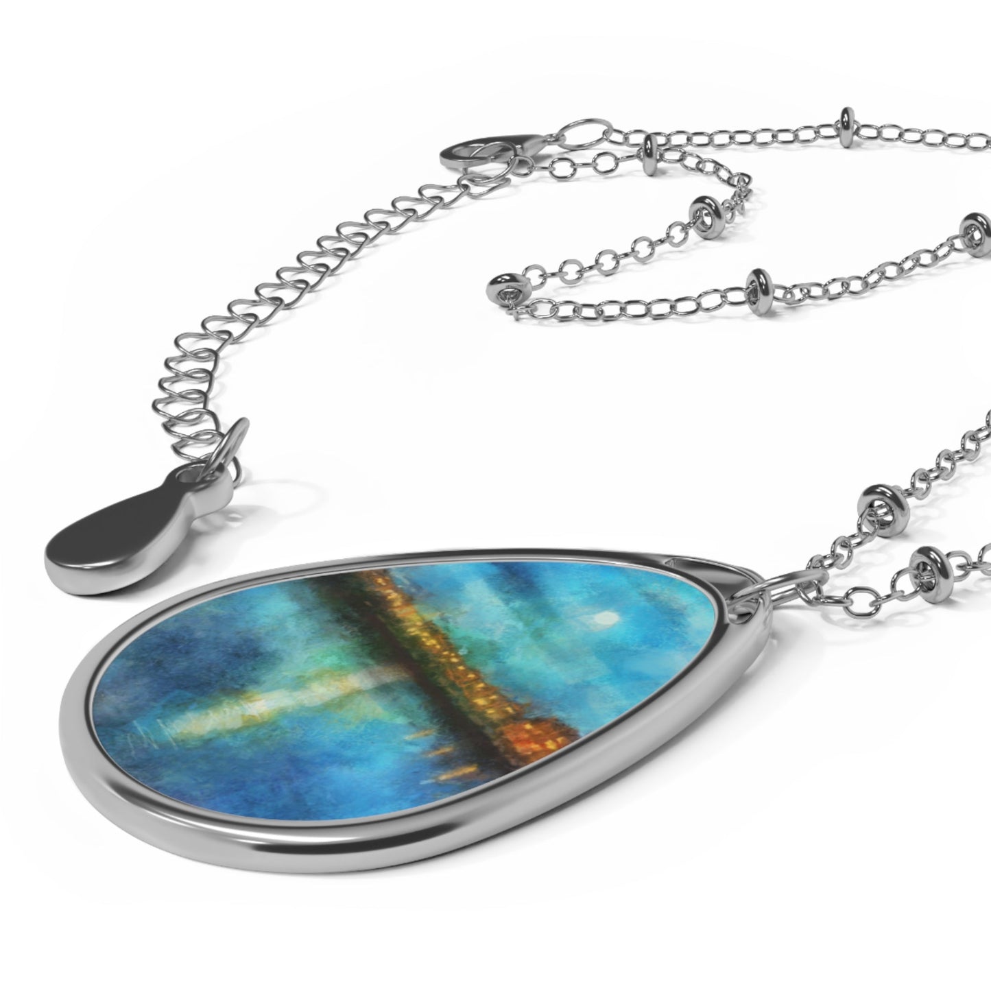 Portobello Moonlight Art Necklace | Scottish Art Gifts