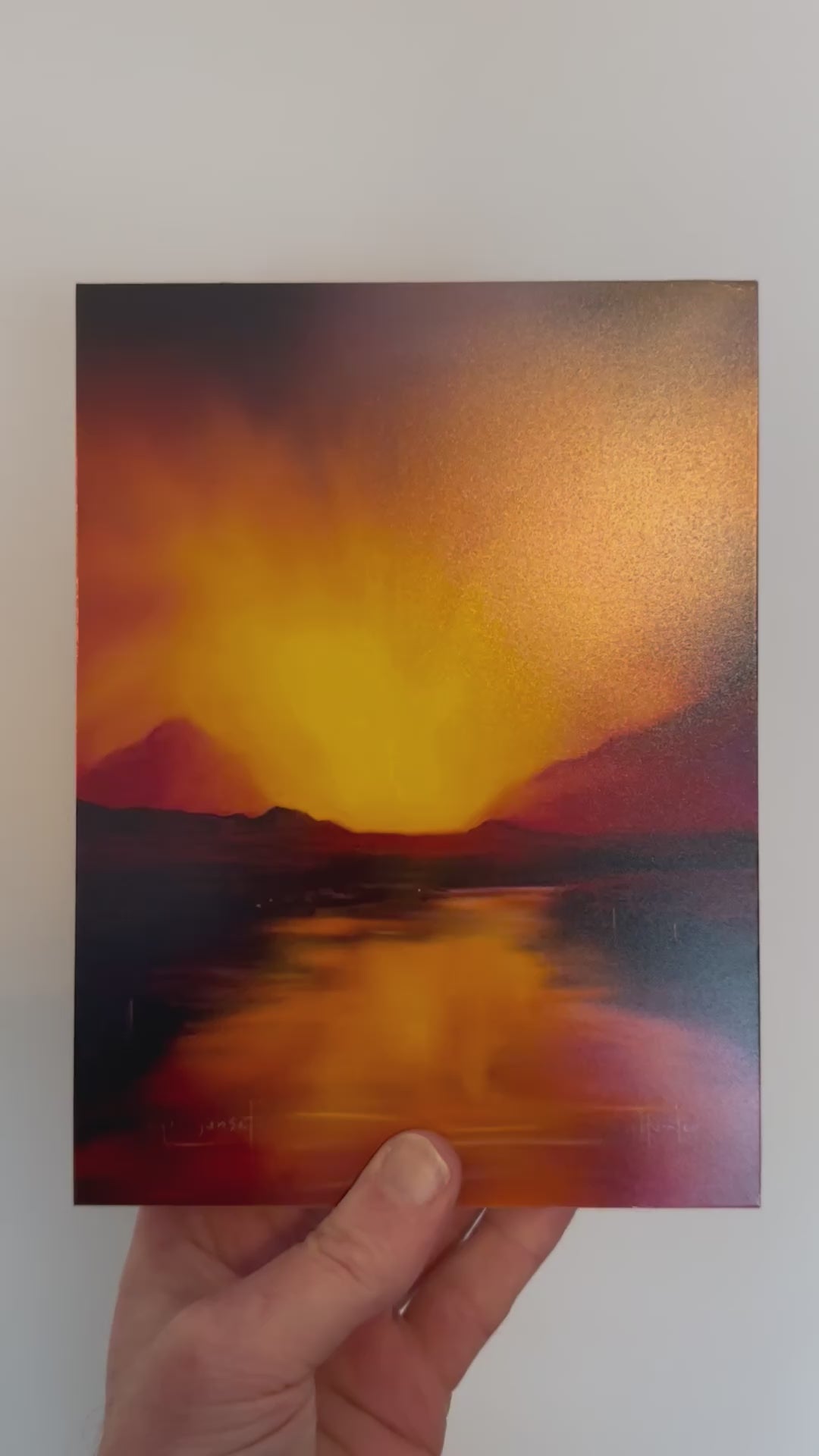 Wooden Art Blocks Scotland by Scottish Artist Kevin Hunter 20x15cm