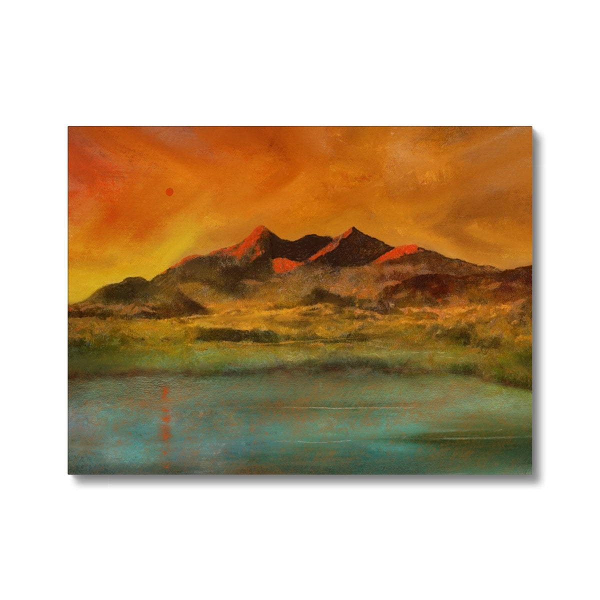 Red Moon Cuillin Canvas.