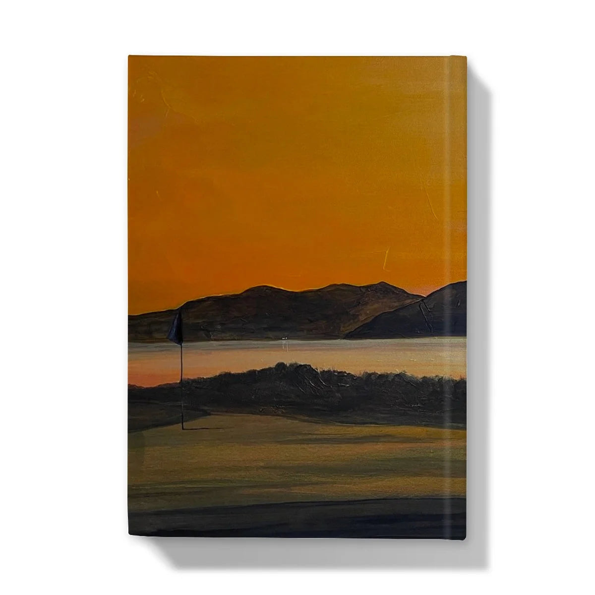 Royal Troon Golf Course 5th Green Hardback Journal - Arran Art Gallery Scotland Worldwide Shipping Scottish Landscape by Artist Hunter