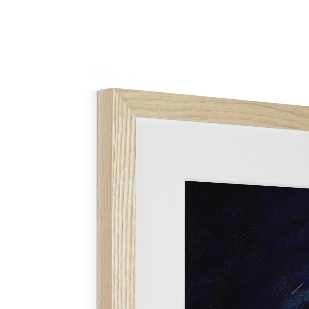 Scottish Paintings - ' A Moonlit Highland Wood ' Framed & Mounted Print