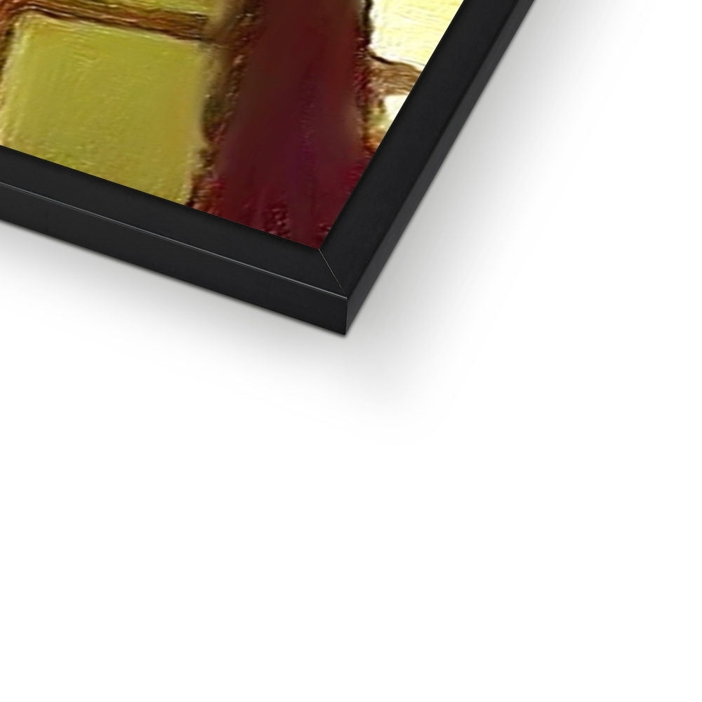 Scottish Paintings - ' A Moonlit Tenement ' Framed Print