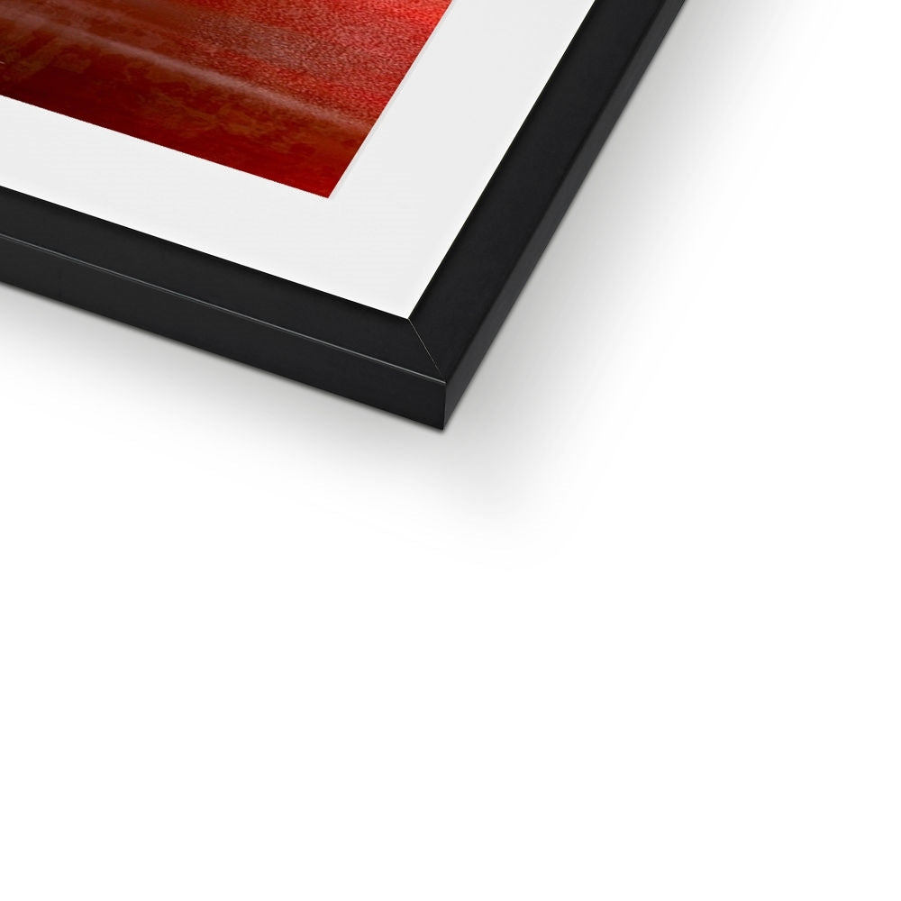 Scottish Paintings - ' Arran Sunset ' Framed & Mounted Print