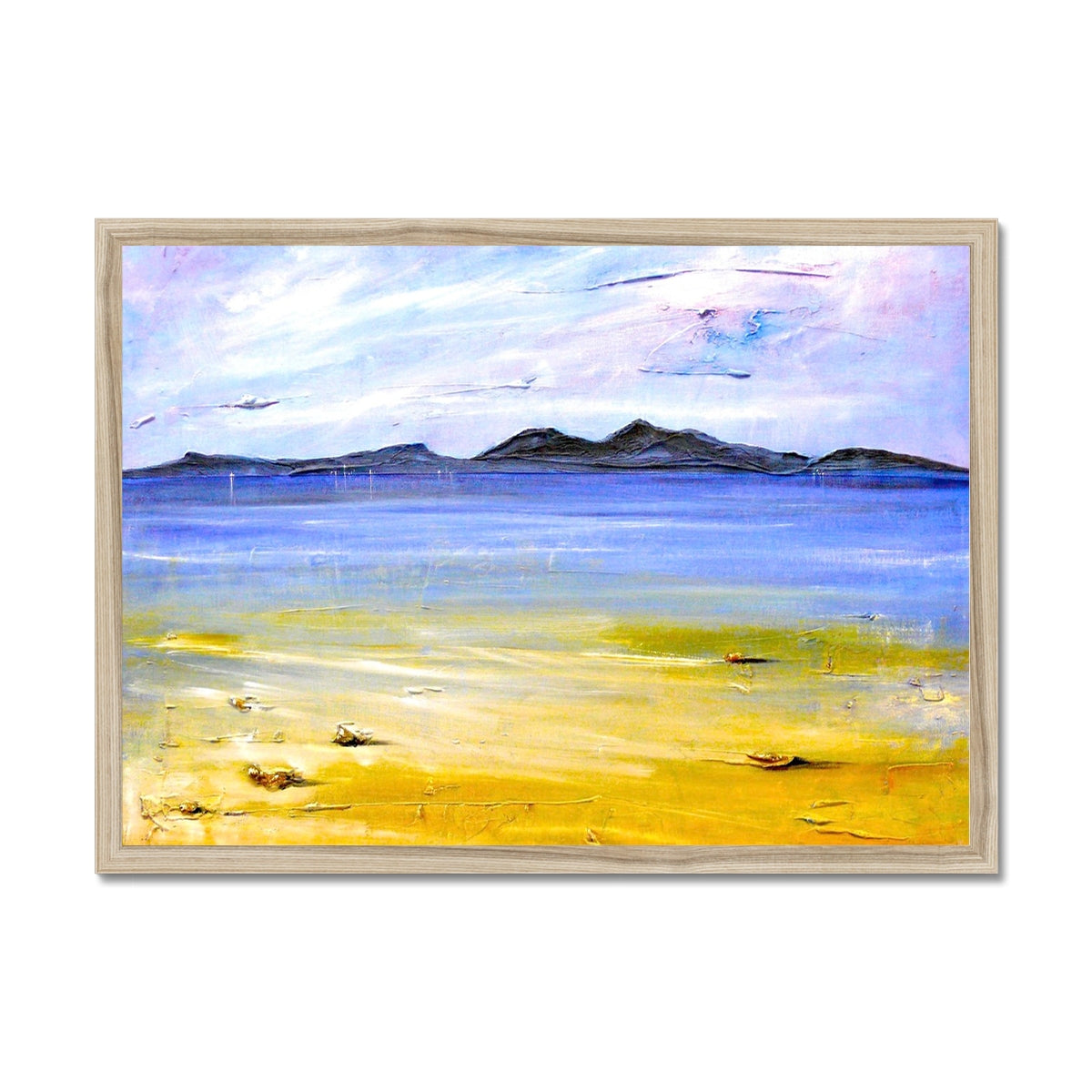 Scottish Paintings - ' Camusdarach Beach Arisaig ' Framed Print