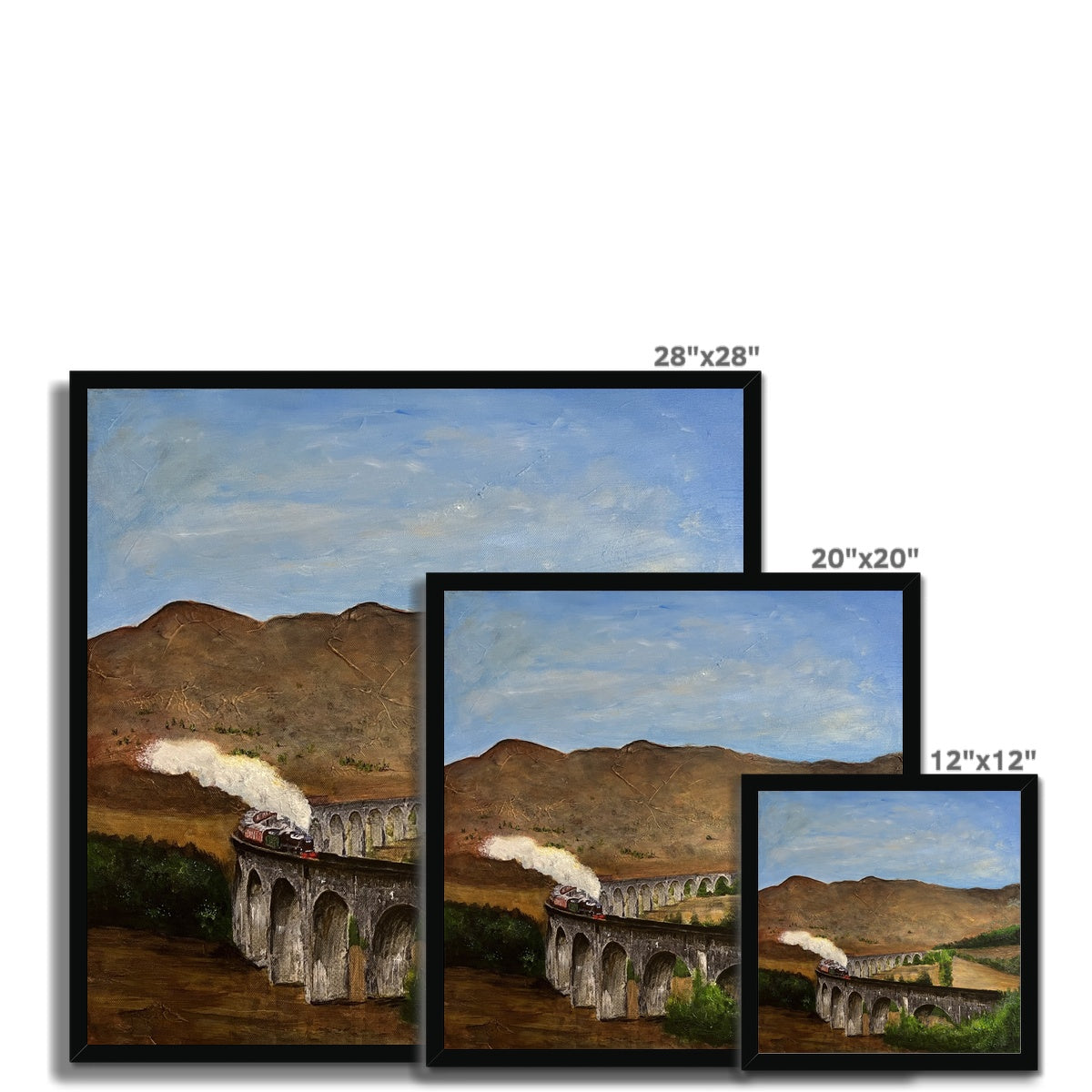Scottish Paintings - ' Glenfinnan Viaduct ' Framed Print
