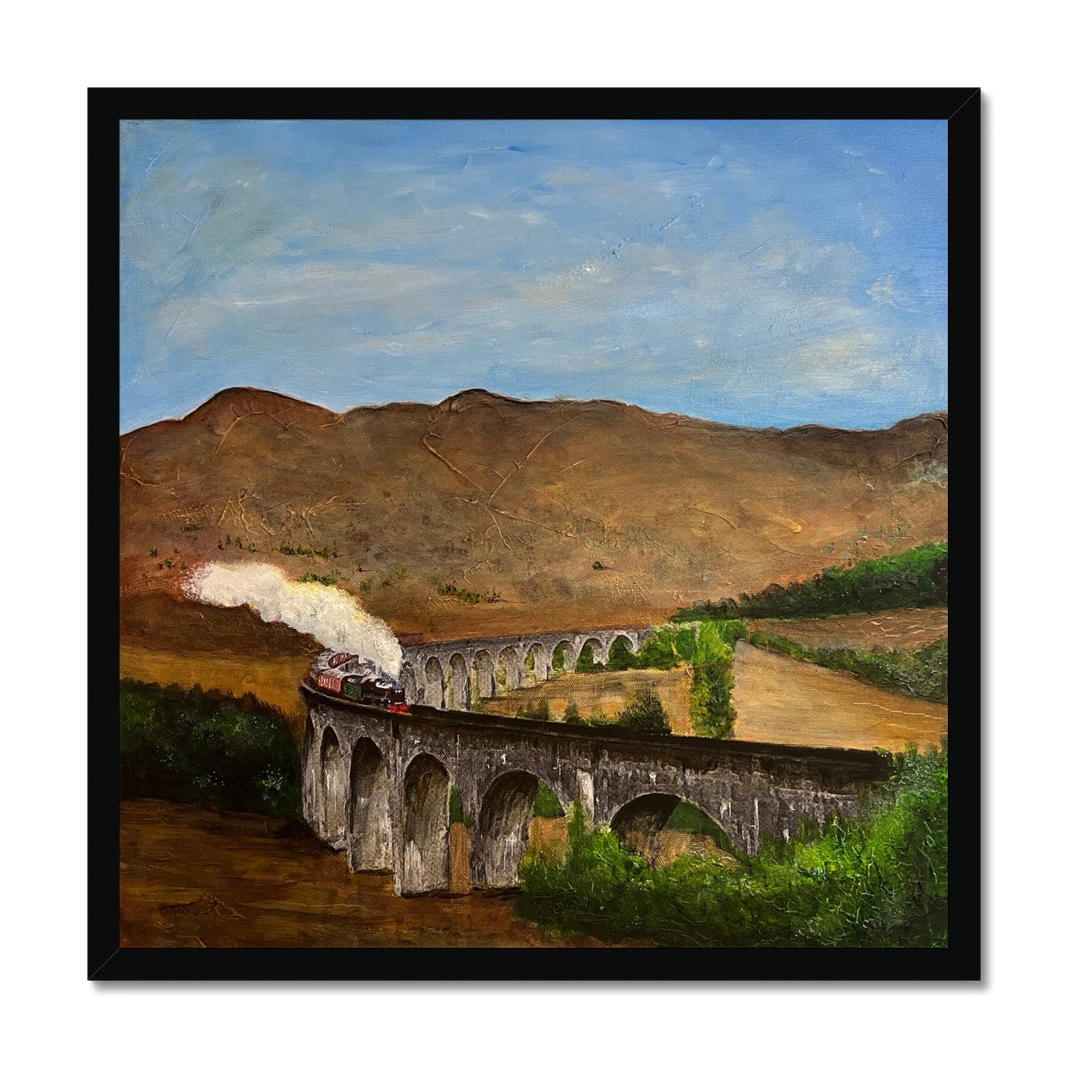 Scottish Paintings - ' Glenfinnan Viaduct ' Framed Print
