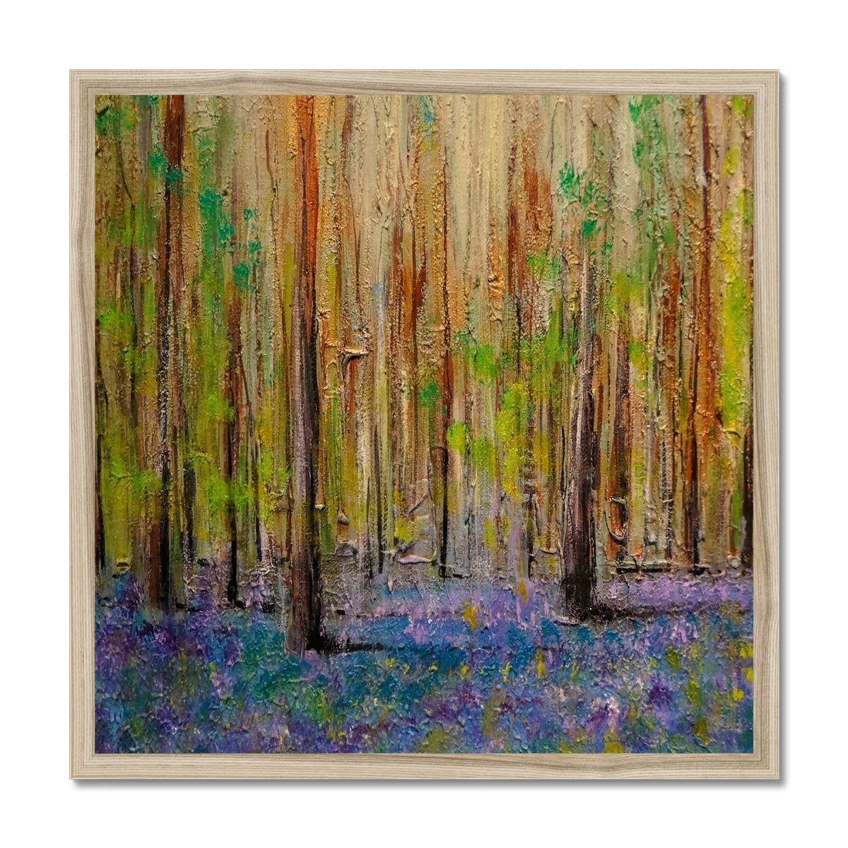Scottish Paintings - ' Highland Bluebells ' Framed Print