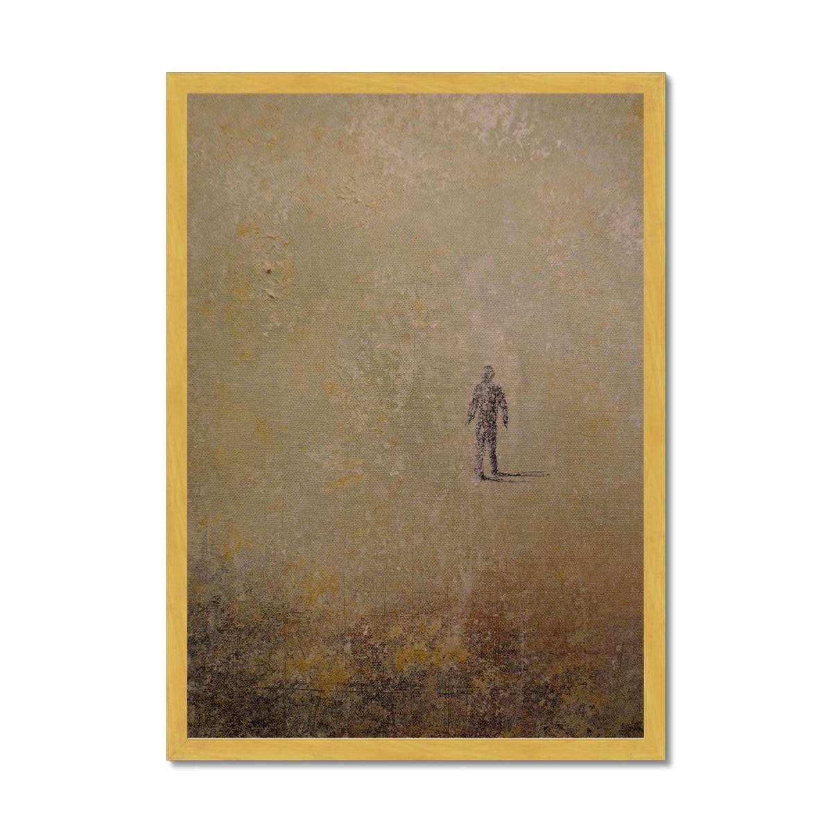 Scottish Paintings - ' Into The Munro Mist ' Antique Framed Print
