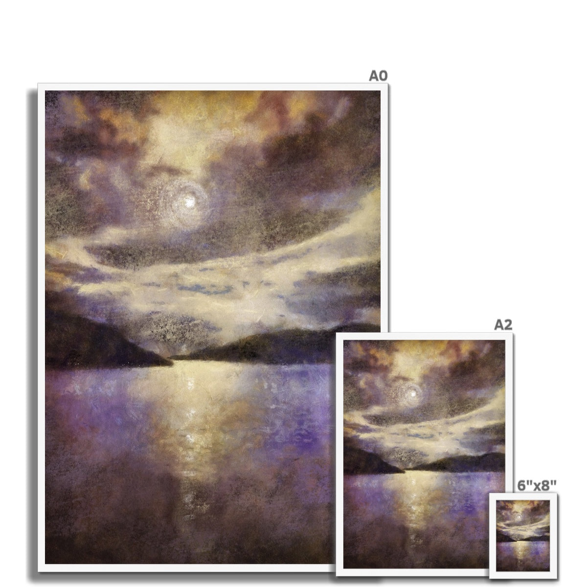 Scottish Paintings - ' Moonlight Meets Lewis & Harris ' Framed Print