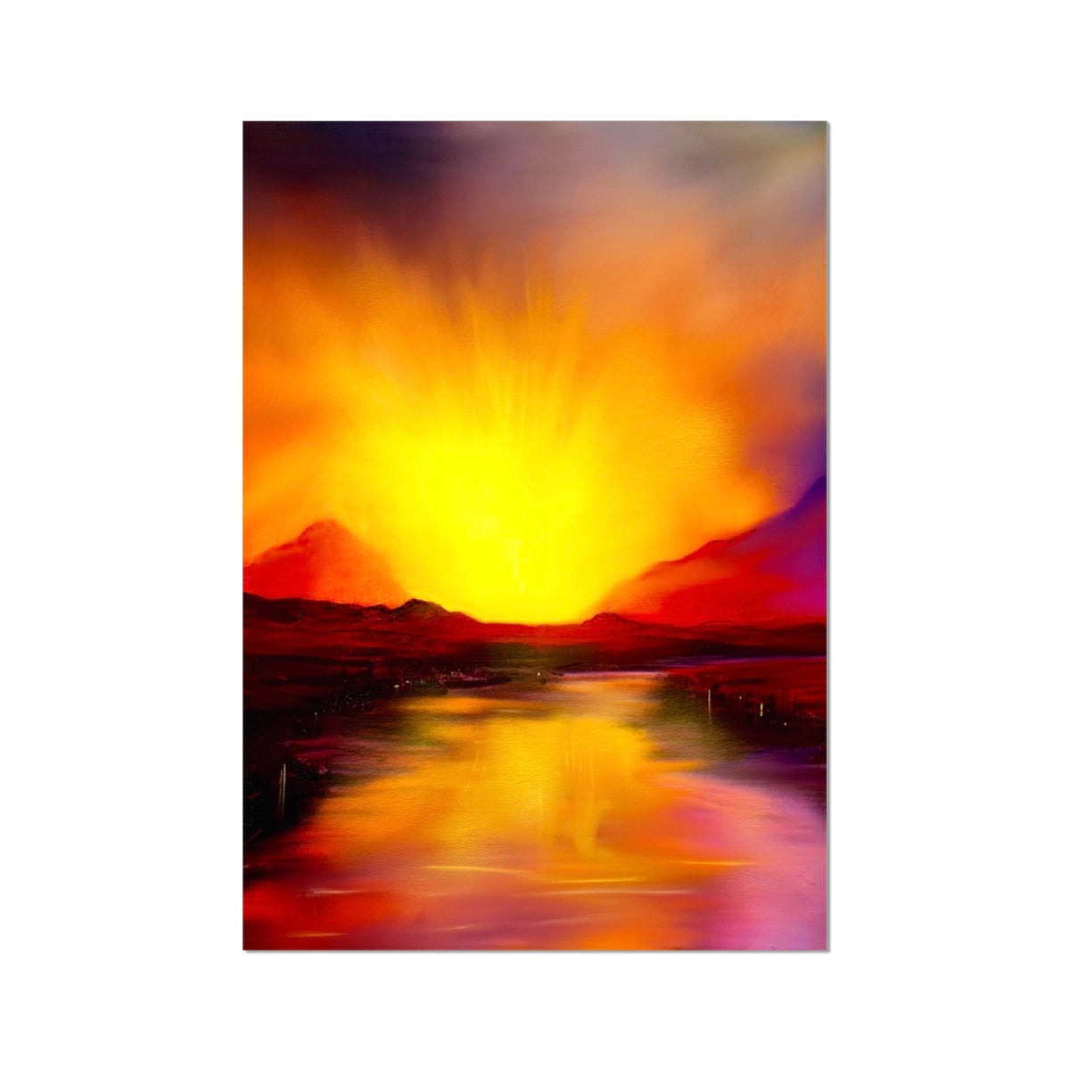Scottish Paintings - ' Skye Sunset ' Fine Art Print