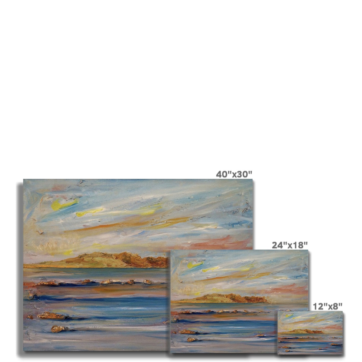 Scottish Paintings - ' Tiree Dawn ' Canvas