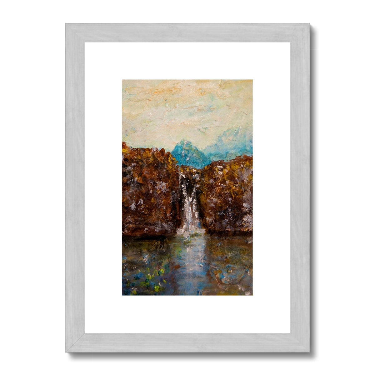 Skye Fairy Pools Antique Framed & Mounted Print.