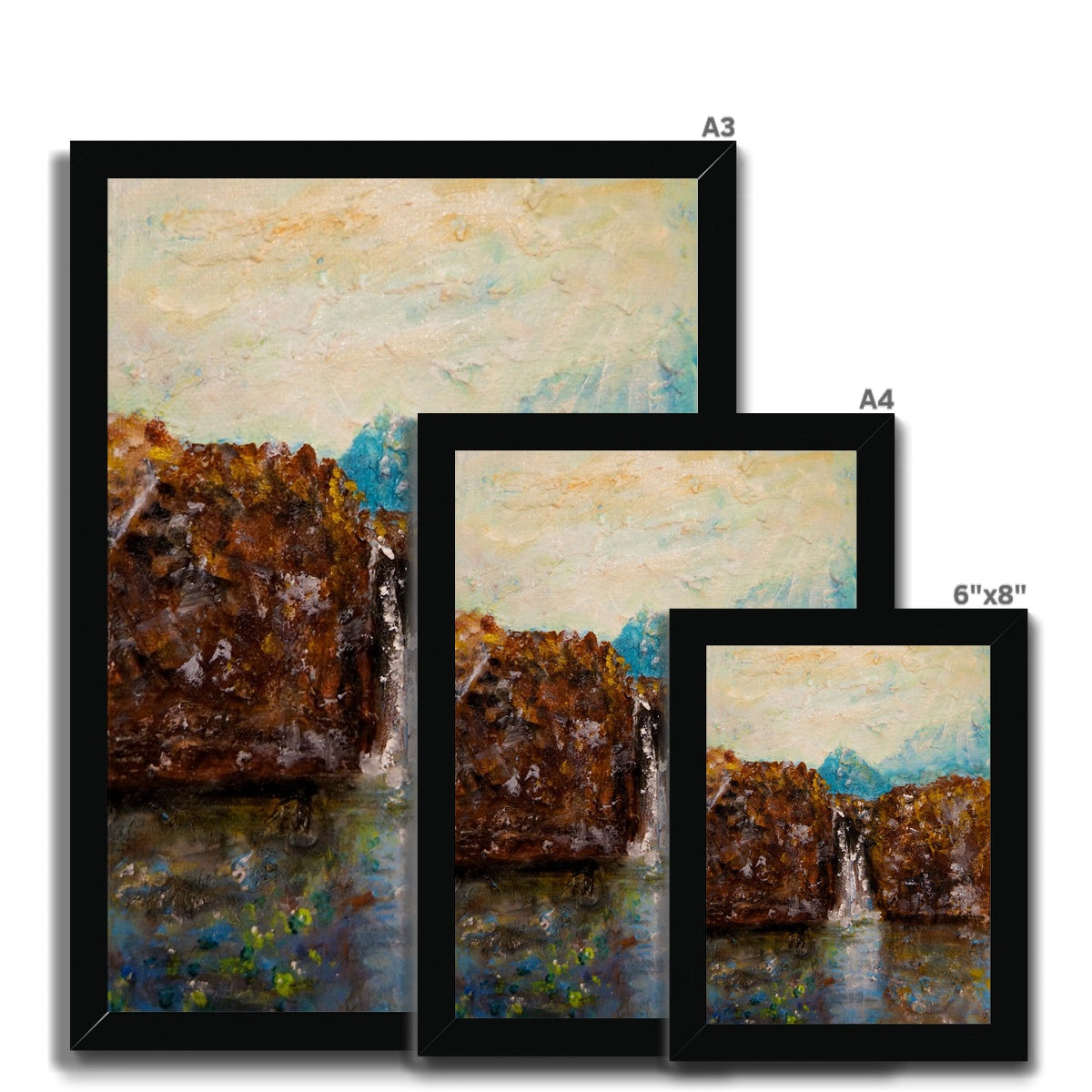 Skye Fairy Pools Framed Print.