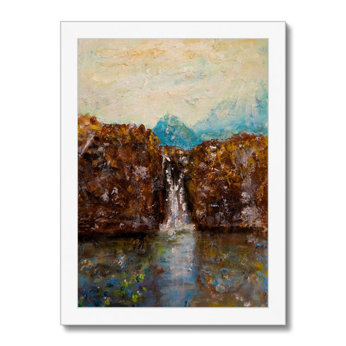 Skye Fairy Pools Framed Print.