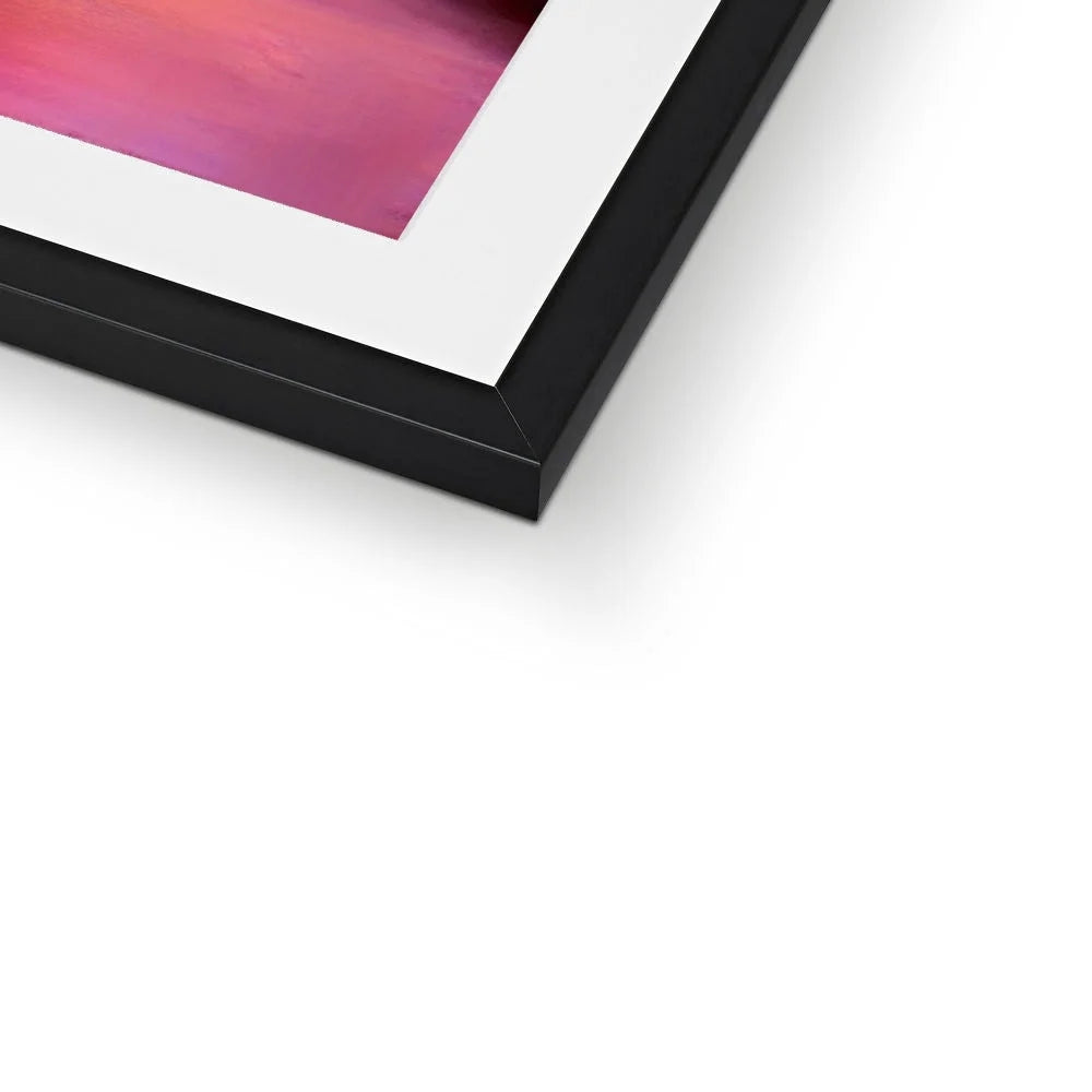 Skye Sunset Framed & Mounted Print - Art Gallery Scotland Worldwide Shipping Scottish Landscape Paintings and Prints by Artist Hunter