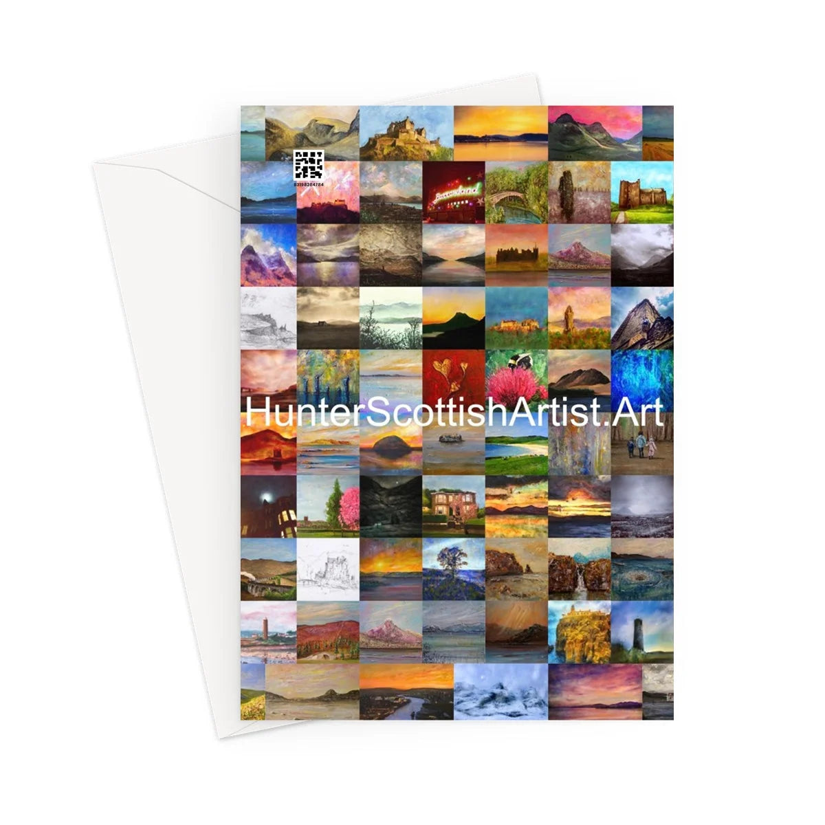Skye Sunset Greeting Card - Art Gallery Scotland Worldwide Shipping Scottish Landscape Paintings and Prints