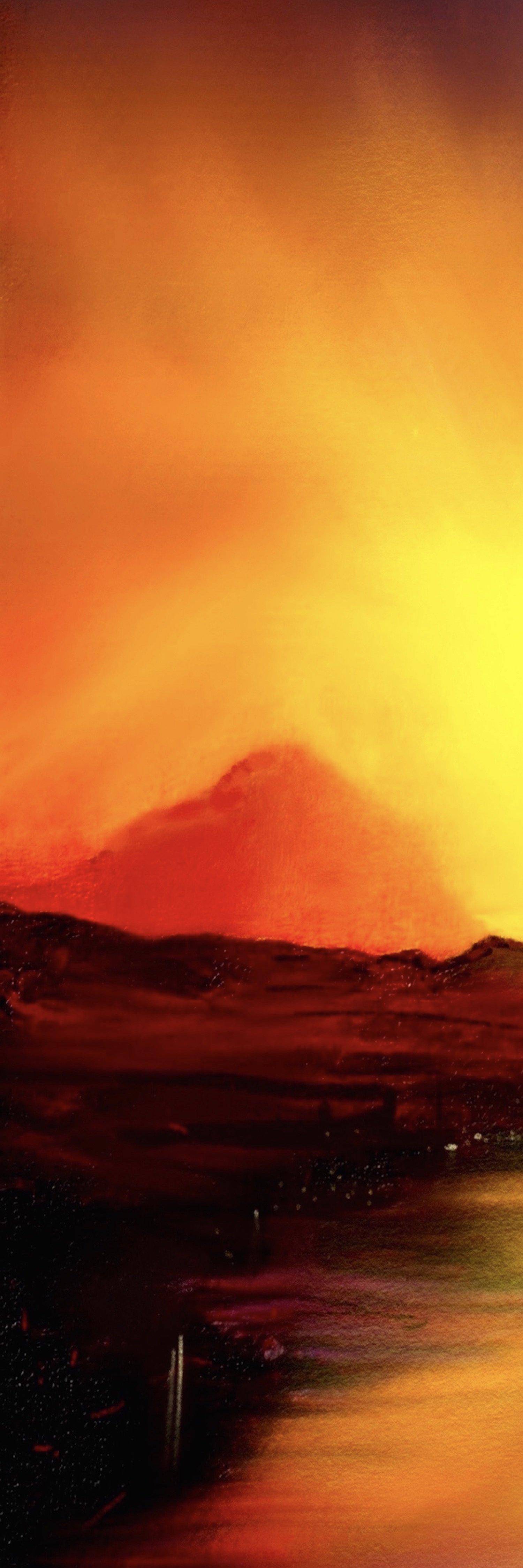 Skye Sunset Triptych Canvas Print.