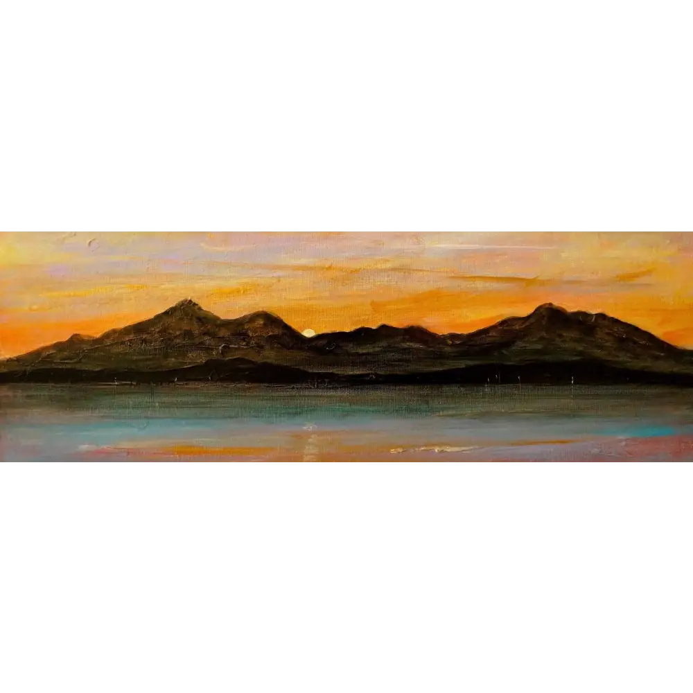 The Sleeping Warrior Arran Panoramic Statement Interior Wall Art Canvas