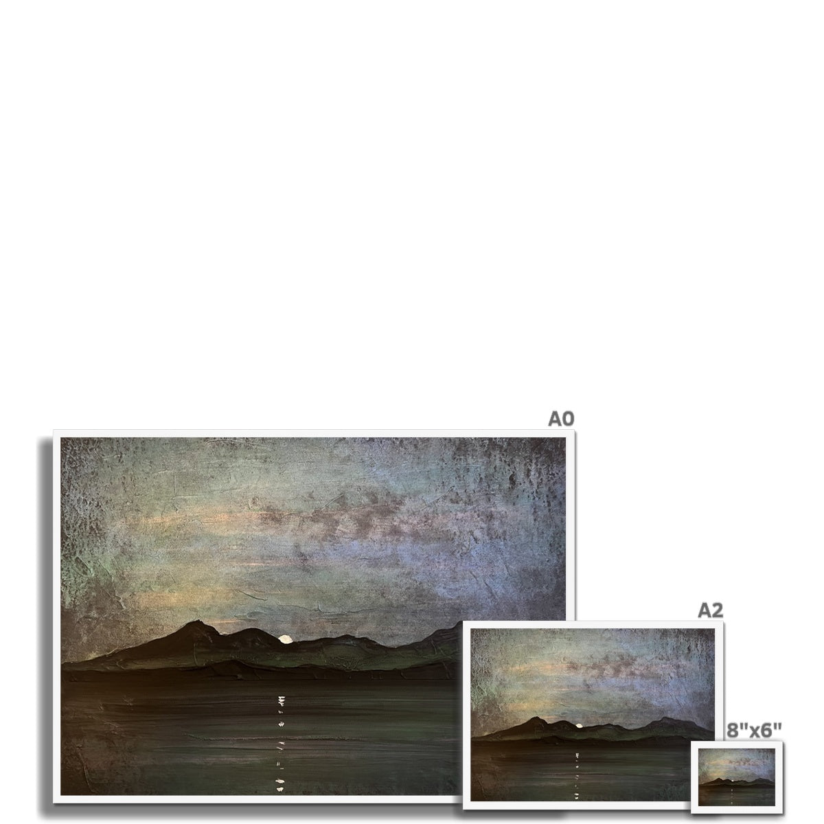 Sleeping Warrior Moonlight Arran Framed Print.