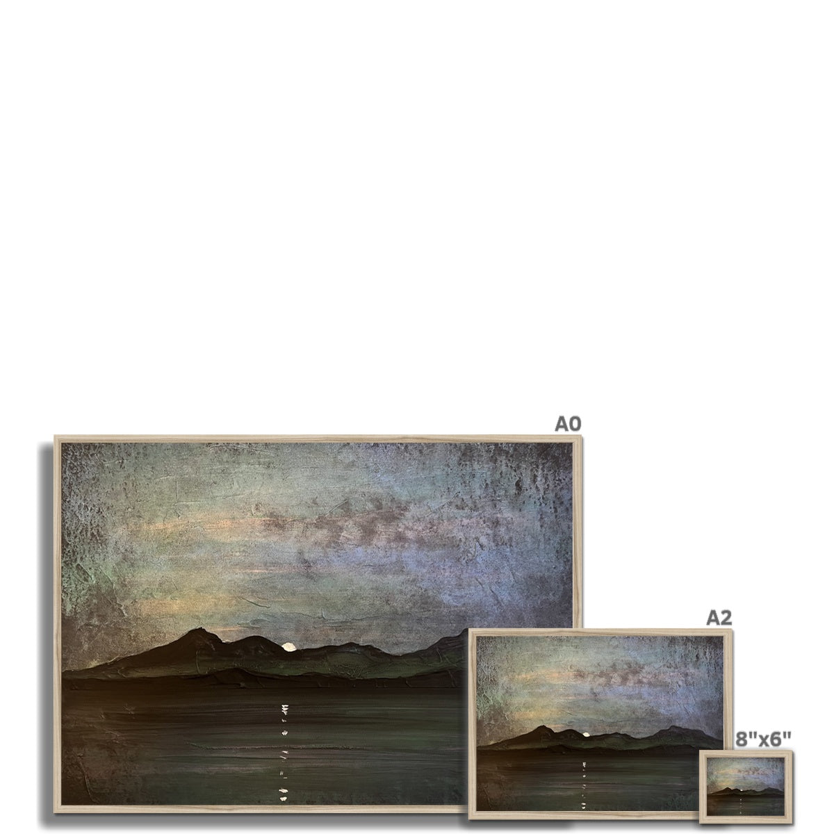 Sleeping Warrior Moonlight Arran Framed Print.